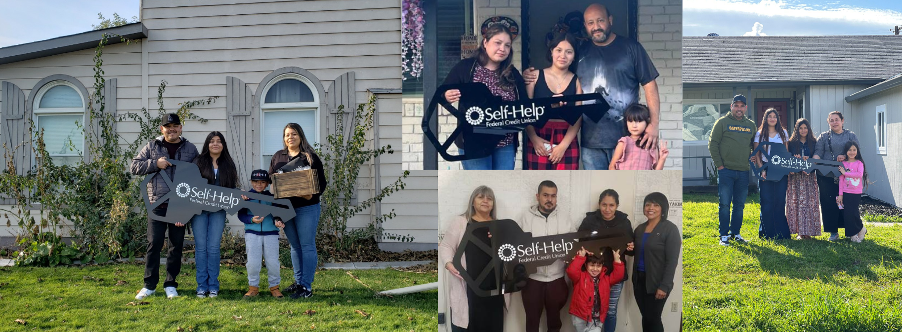 collage of images of mortgage borrower families