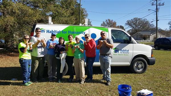 Tracy Durham Habitat for Humanity works on hurricane recovery in Fayetteville